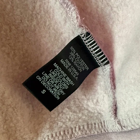 Aviator Nation 5 STRIPE Zip HOODIE Jacket Purple / MAUVE NEON colors Size Small - Picture 7 of 10